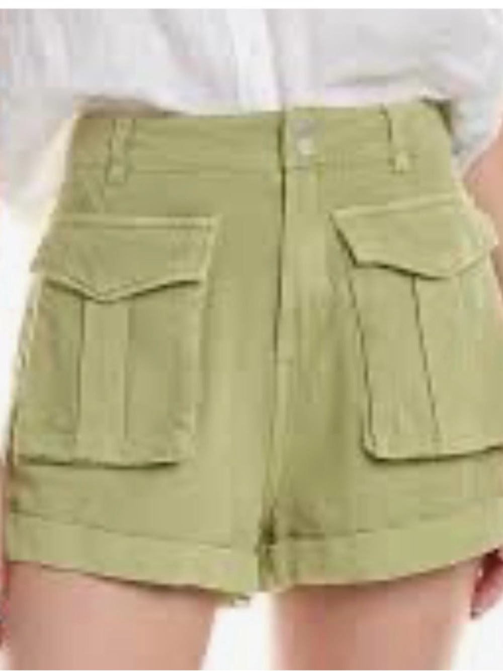 Blank NYC Olive Utility Cargo Shorts